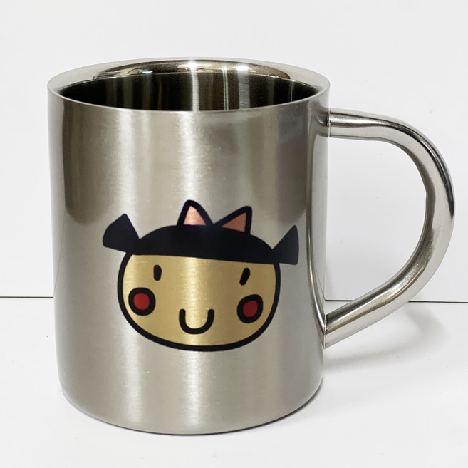 올스텐 손잡이 양치컵 신학기준비물 스텐 물컵 어린이양치컵, 1개, 디자인4번