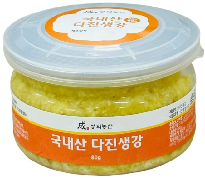 성덕농산 국내산 안동 다진생강 80g, 1개