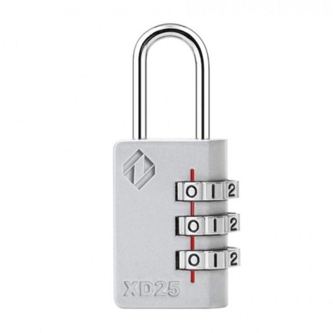 자커 소형 다이얼 자물쇠 그레이, 1개