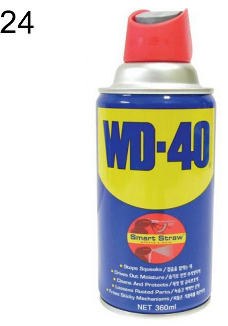 cnm 벡스 WD-40 방청윤활제 녹방지 부식방지 구리스 스티커제거 360ml SS 스마트스트로우, 24개