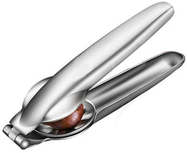 라이프핵 가정용 밤까는 기계 도구 호두까는 가위, 1개, 실버