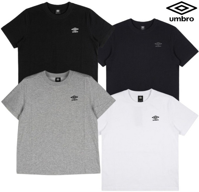 [엄브로] 26SS 매장판 남녀공용 에센셜 스몰로고 반팔 티셔츠 UR123CRS19