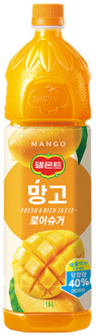 델몬트 망고 주스, 6개, 1.5L