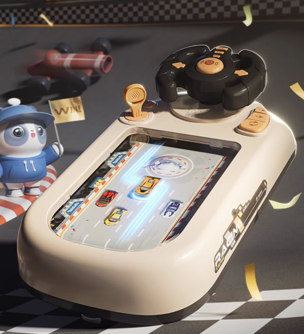 타오두두 어린이운전게임 3D운전 레이스 자동차게임핸들세트 생일선물 졸업선물 장애물피하기, 1개