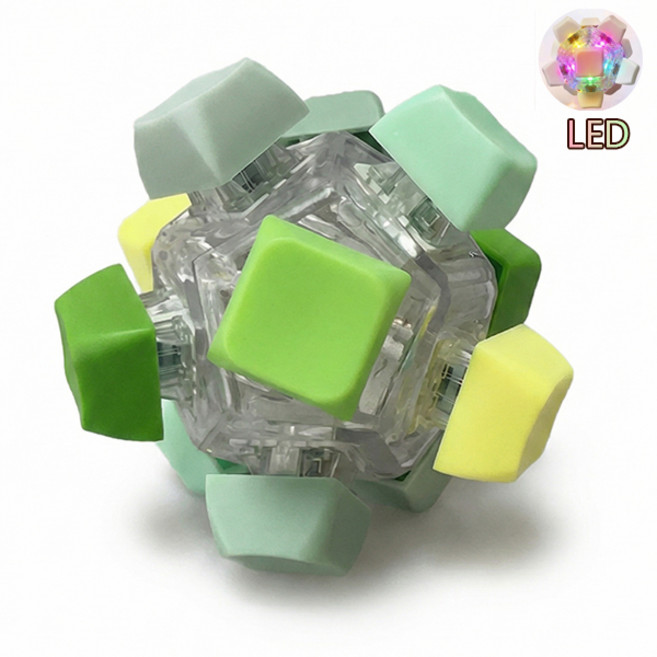 치프몰 LED 12버튼 딸깍이 라이트볼, 1개, 그린