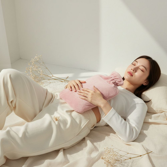 호멜리아 2L 보온 물주머니 찜질 온수 물주머니, 1개