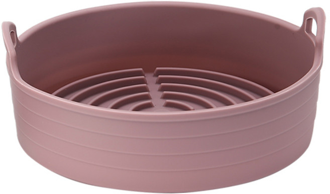 국산 실리콘 에어프라이어용기 특대형 22cm 핑크, 핑크 22cm, 1개
