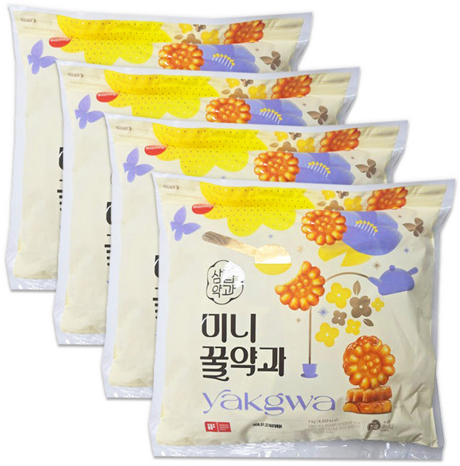 삼립 미니 꿀약과 1kg, 4개