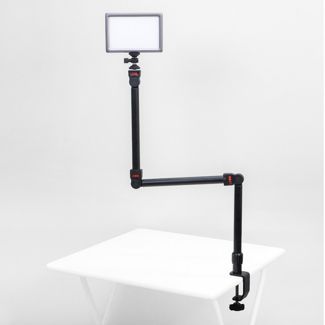 룩스패드22H 테이블 자바라 관절 스탠드 세트 어댑터 포함 개인방송 라이브커머스 유튜브 온라인 수업, 추가구성품 선택안함, 1개