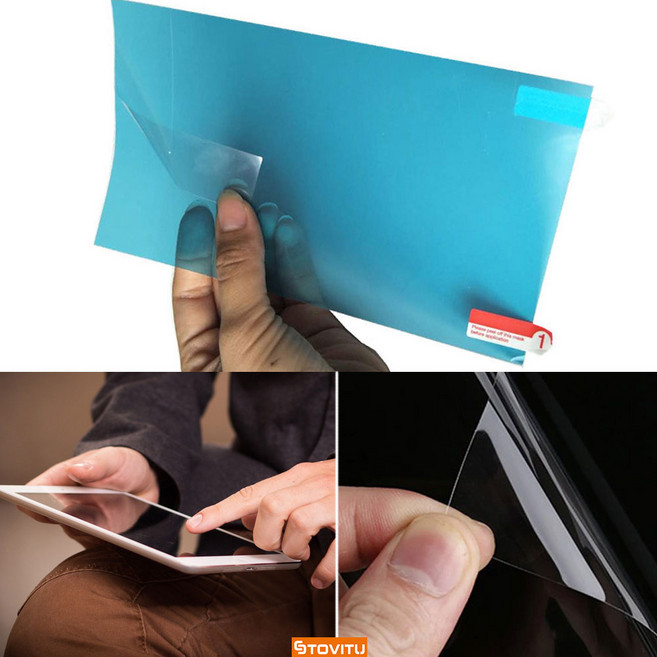 잘라쓰는 타블렛 LCD 액정 화면 보호 PET 투명 필름, 1개