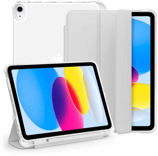 뷰씨 펜슬수납 쉴드 태블릿 케이스, 그레이