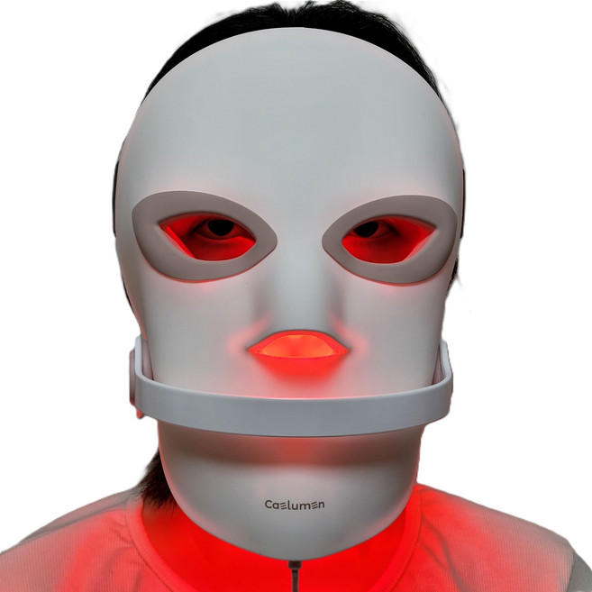 NEW Caelumen Micro LED Face Mask Velcro 타입 서포터 포함, RED빛, 벨크로타입, MPF1-001