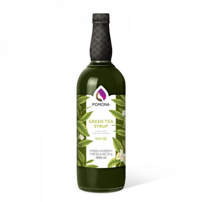 포모나 녹차 시럽, 1L, 1개