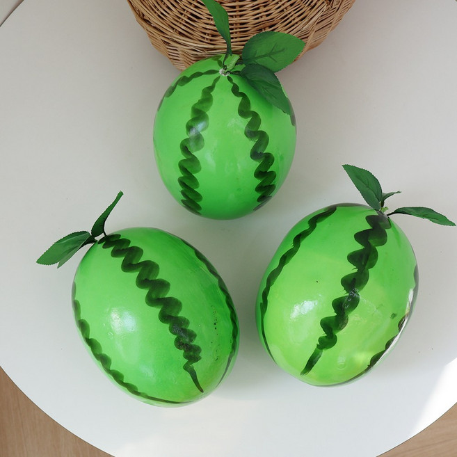 통 수박 모형 1p 여름 과일, 그린
