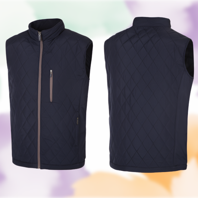 파브 WM-V1502 네이비 동계 패딩/퀼팅 조끼 M-4XL 겨울 근무복 유니폼