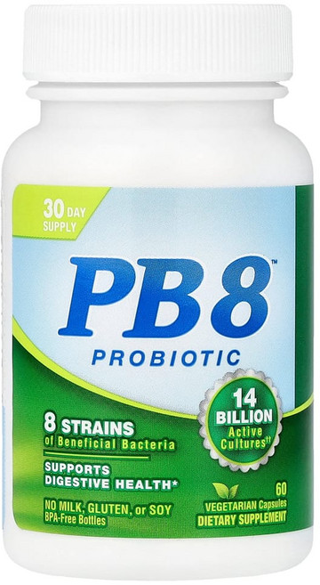 뉴트리션나우 PB8 프로바이오틱 140억 베지 캡슐 60정(캡슐 1정당 70억), 1개, 60정