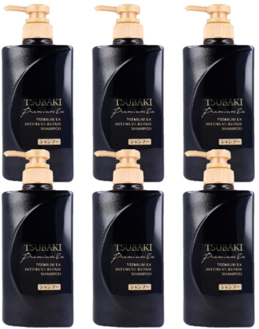 츠바키 프리미엄 EX 인텐시브 리페어 샴푸, 6개, 450ml