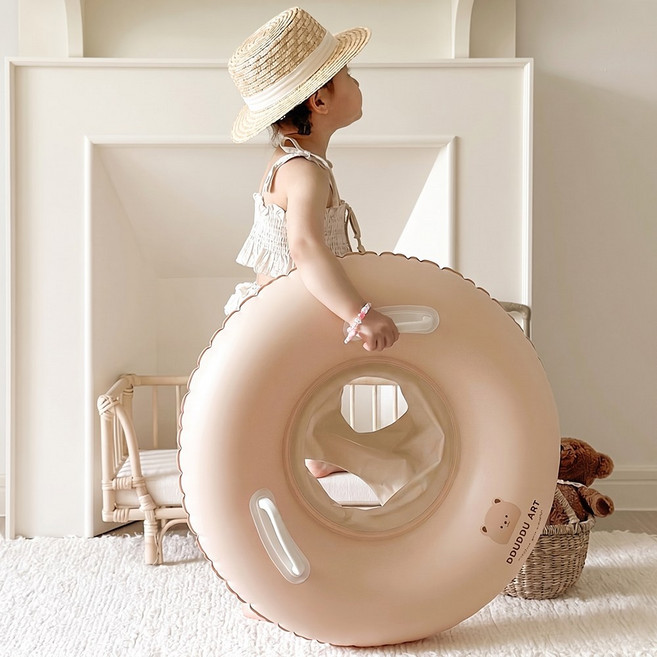 뚜뚜아트 감성 유아 튜브 어린이 보행기 튜브 곰돌이 튜브, 01. 보행기 타입(65cm), 1개