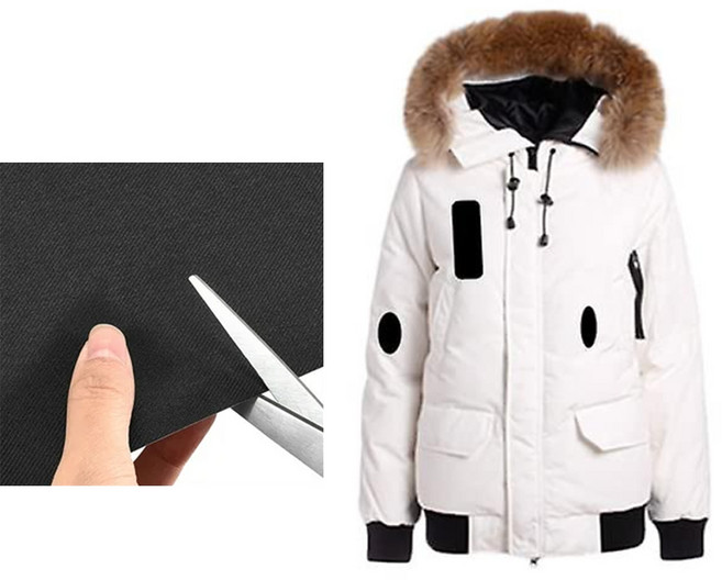 1+1 패딩패치 수선패치 옷수선테이프 패딩리폼 옷테잎, 색상:레드2매, 레드2매