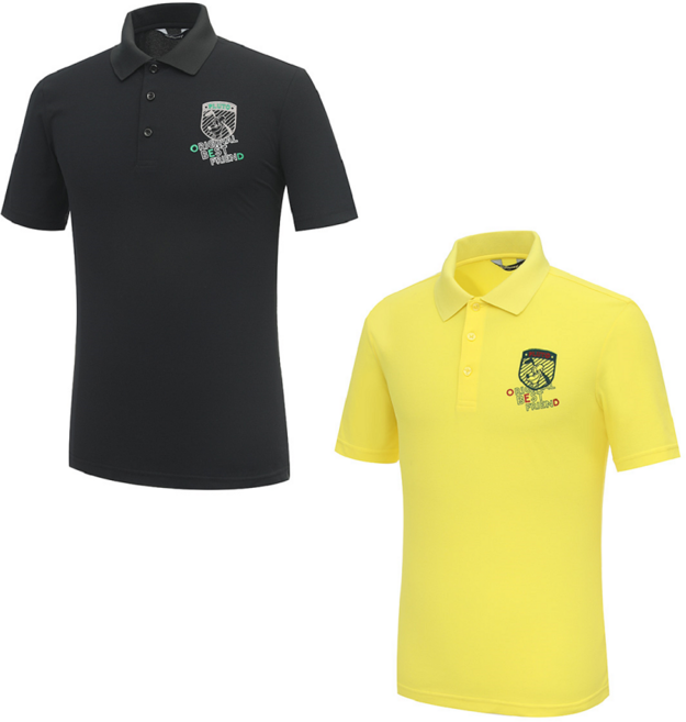 디즈니골프 남성 심플 아트웍 카라 티셔츠 골프 일상 겸용 반팔티 DO2MTS041