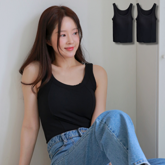 니즐랜드 뒷밴딩 없는 브라캡 모달런닝 4xl까지 2p