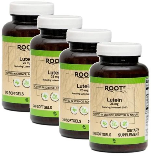 비타코스트 루트2 루테인 지아잔틴 소프트젤 25mg Vitacost ROOT2 Lutein Lutemax, 240정, 4개 - 쿠팡