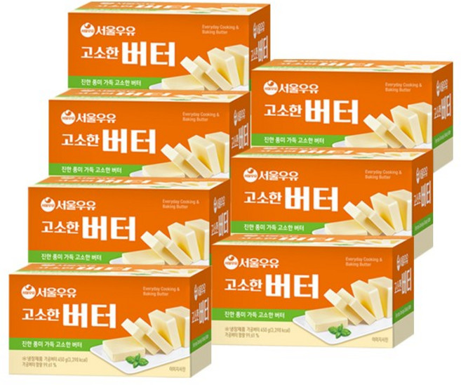 서울우유 고소한 버터_450g, 450g, 7개