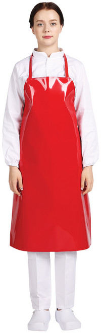 네오브릭 방수앞치마 양면 (중) 목끈형 65X90cm 14color, 적색, 1개