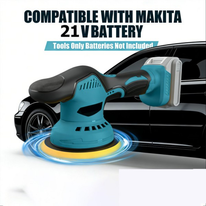 자동차 광택기 버퍼 키트 21V 배터리(배터리 미포함) 6인치 무선 왁싱 2800-5500RPM, 01 금