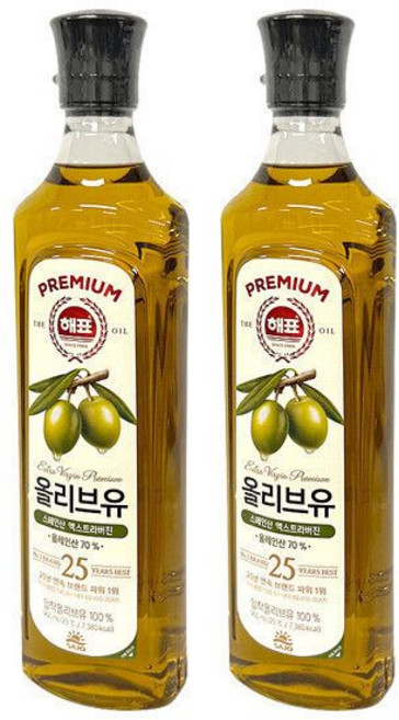 사조대림 해표 압착 올리브유 900ml x 3개