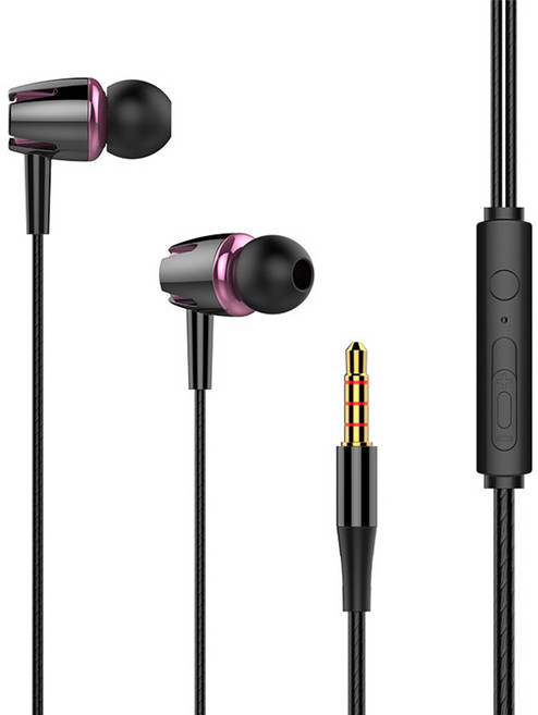 ZNS-B9 블랙핑크 / 인 이어 헤드폰 3.5MM 커널형 이어폰 ~