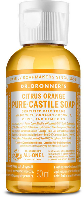 닥터브로너스 캐스틸 솝 시트러스 오렌지 60ml, 1개