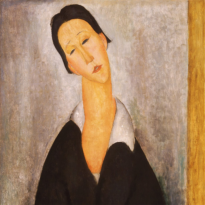 아메데오 모딜리아니 01 클래식 명화 그림 인테리어 액자 [아이엠네모] 아크릴 원목 액자, 프리미엄