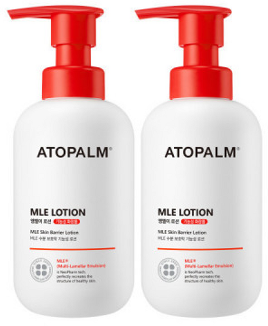 아토팜 MLE 로션 촉촉 수분 로션, 300ml, 2개