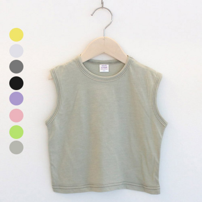 비바스타 아동용 이쁜핏 나시티셔츠