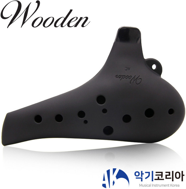 우든 오카리나 YCAO-350 알토C 모던블랙, 1개