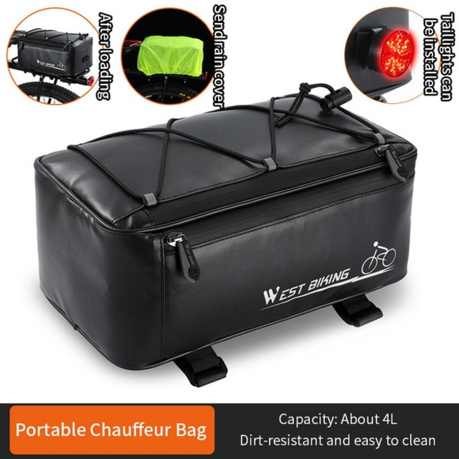 자전거캐링백 미니벨로가방 토픽안장 캐리어백 프론트백 배달 짐받이 리어백 핸들바 가방, [01] Black * 1개