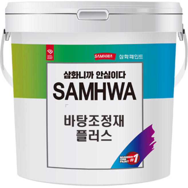삼화페인트 바탕면 조정 방수바닥용 바탕조정재 플러스, 1개, 14kg, 유백색 투명