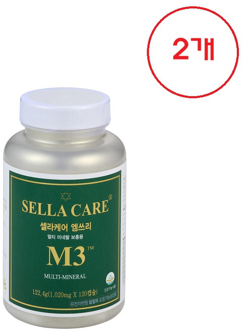 유기농 멀티비타민 미네랄 남성 종합비타민 여성 종합영양제 칼슘 마그네슘 아연 셀레늄 알팔파 흰강낭콩 알칼리비타민 m3 부모님영양제 수험생 직장인 면역기능 코셔인증 미국 FDA 식약처 인정, 2개, 120정