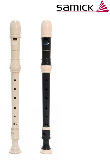 삼익악기 소프라노 저먼식 3단 분리형 리코더 SRG-N80, 블랙, 1세트