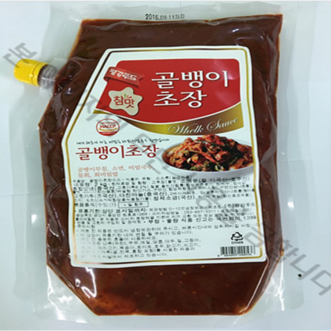 평강 골뱅이 초장소스, 2kg, 5개