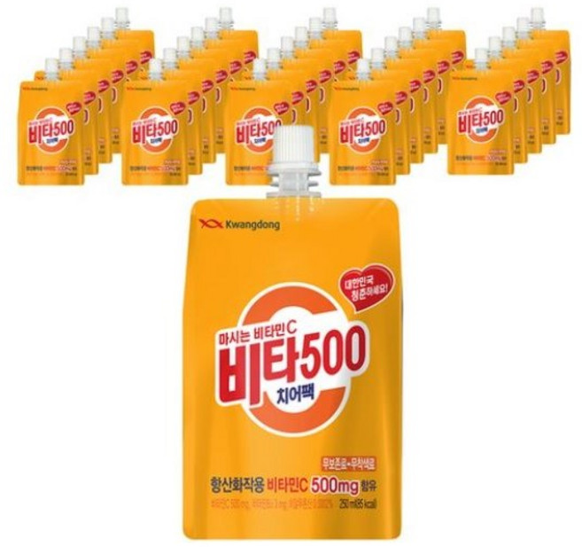 광동제약 비타500 치어팩, 250ml, 24개