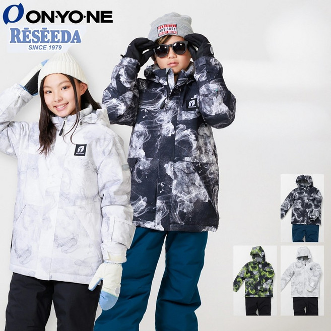 온요네 스키복 레세다 키즈 주니어 남여공용 상하의 세트 스키웨어 보드복 RES78003