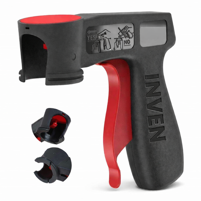 INVEN* 인벤 락카 스프레이 건 @안전2중포장@ 도색 락카건 캔건, 1개