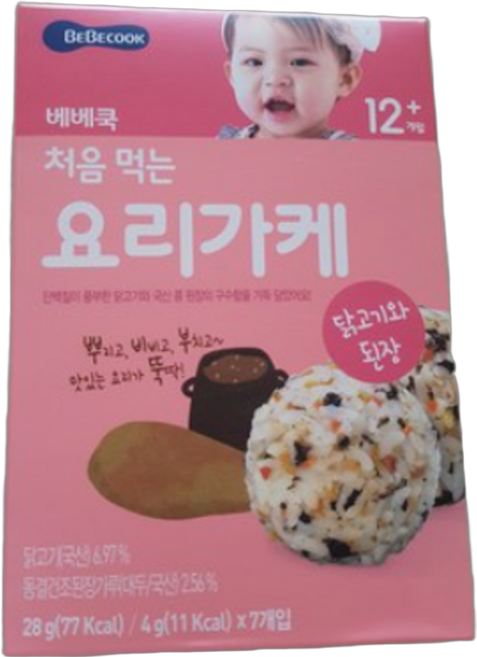 베베쿡 처음 먹는 요리가케 김자반, 28g, 6개, 닭고기와 된장