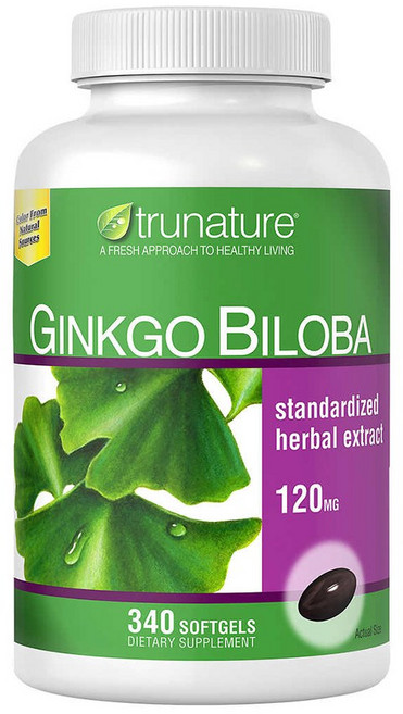 트루네이쳐 징코 빌로바 340정 (소프트젤) Trunature Ginkgo Biloba 340 Sgels, 1개