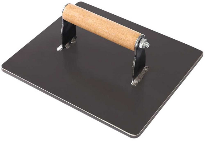 패티 누름판 돼지껍데기 철판 프레스 누르개 원형 사각형 업소용, 1개