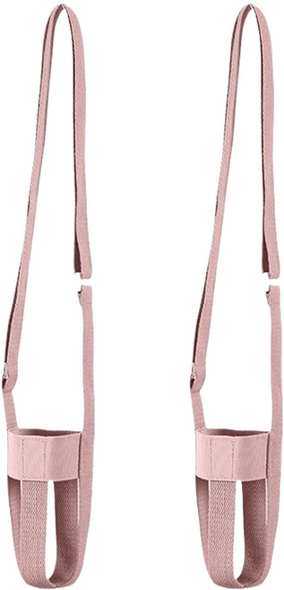 아워리빙 슬링고 휴대용 물통 음료 스트랩 파우치, 핑크, 2개