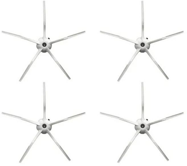 샤오미 Roborock E5 로봇 식 진공 청소기 액세서리 메인 롤러 사이드 브러시 Hepa 필터 부품 키트, 15 5-Foot W x4, 1개