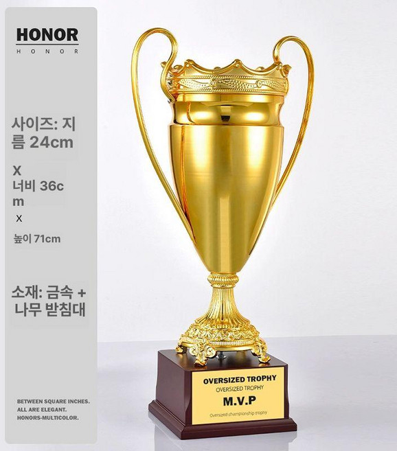 바이미니샵 골프트로피 홀인원트로피 골프스윙연습기, A형-글로리 골드